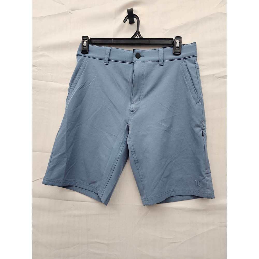 Hurley Trek Hybrid Shorts Mens 30 Blue Water Repellent 4-Way Stretch 20" Length